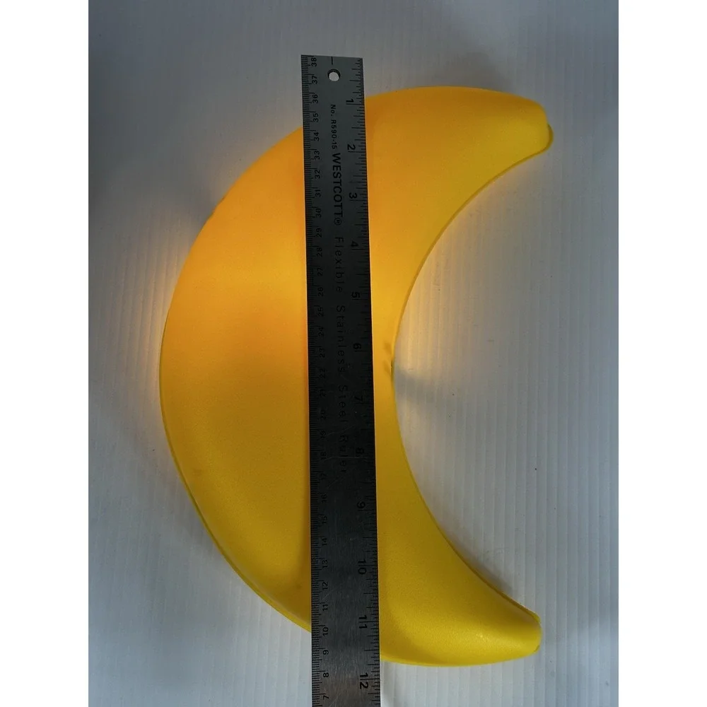 IKEA Smila Crescent Moon Mane Yellow Bedroom Wall Night Light‎